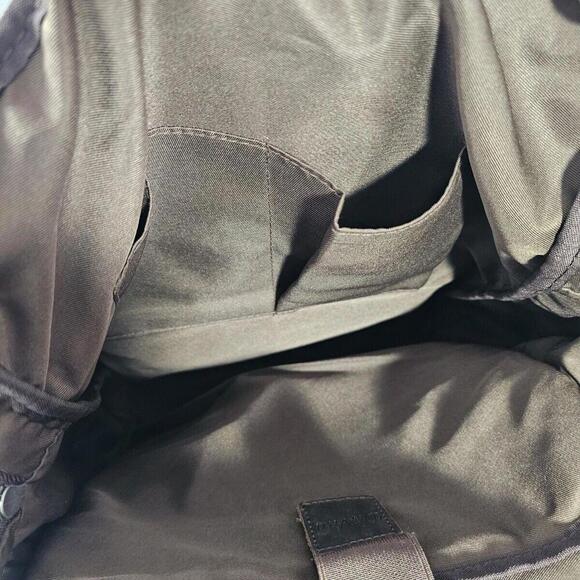 DaVan Leather Flap Canvas Laptop School Work Travel Bag Backpack - Picture 11 of 12